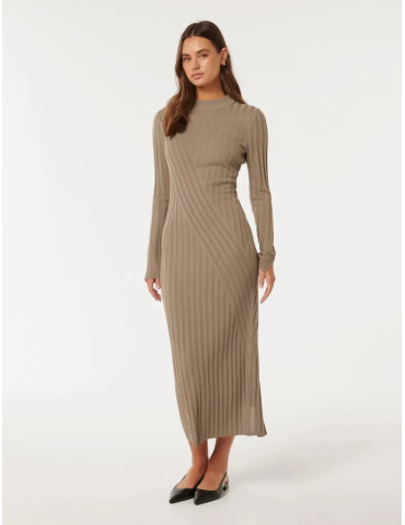 Melody Rib Transfer Midi Dress 2