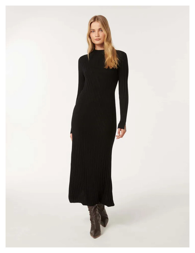 Melody Rib Transfer Midi Dress